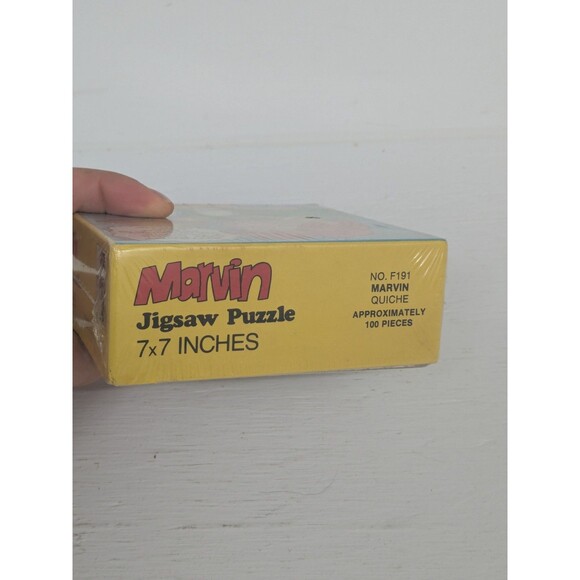 Sealed Mud Pie 7x7 Vintage Puzzle MARVIN 1982 Tom Armstrong Cartoon Funny - Picture 3 of 3